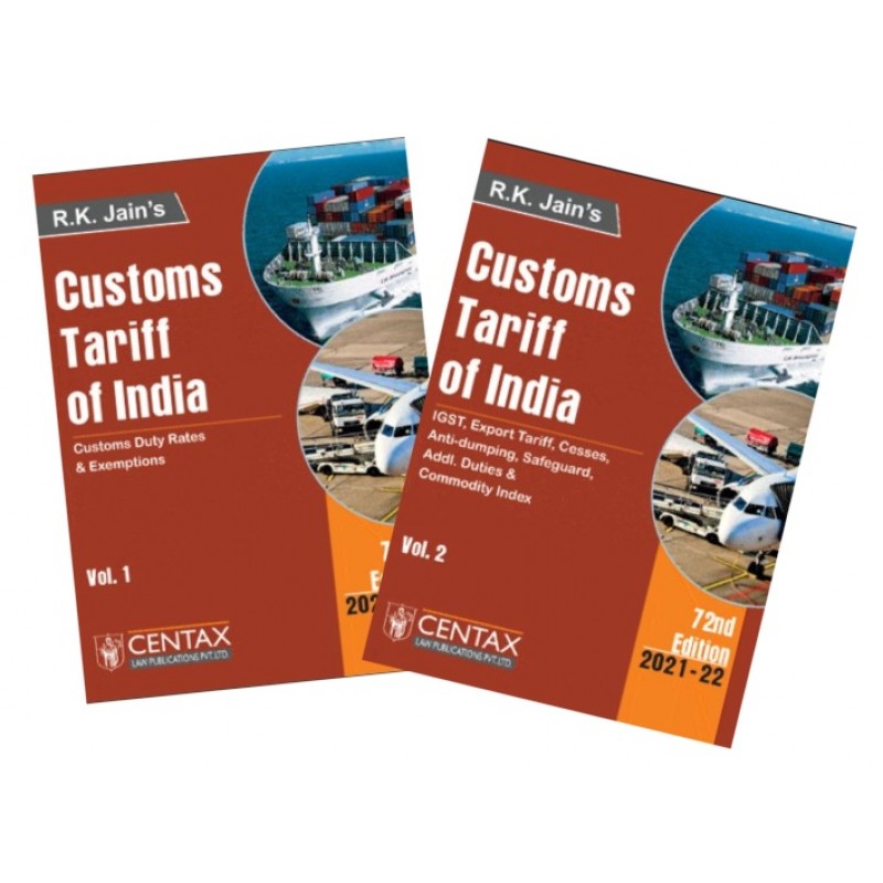 R. K. Jain's Customs Tariff of India 202021 [With Antidumping
